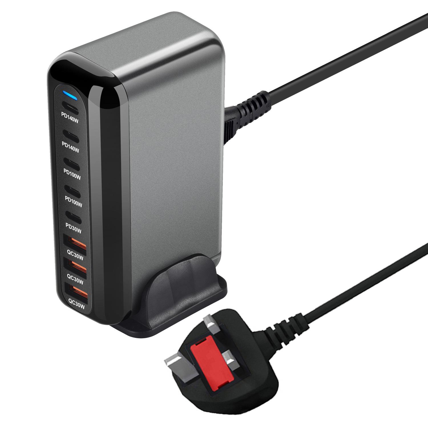 600 Вт GaN зарядный концентратор Multi Ports QC PD USB C быстрая зарядная станция адаптер совместим с iPhone 16/15/14 iPad MacBook ноутбук UK Plug чёрный
600 Вт GaN зарядный концентратор Multi Ports QC PD USB C быстрая зарядная станция адаптер совместим с iPhone 16/15/14 iPad MacBook ноутбук UK Plug чёрный