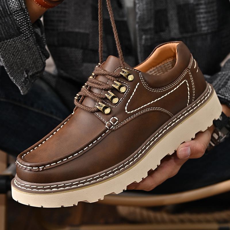 Large size autumn new men s low-top Korean version platform casual leather shoes fashion tooling shoes trend Shoes 38
Large size autumn new men s low-top Korean version platform casual leather shoes fashion tooling shoes trend Shoes 38