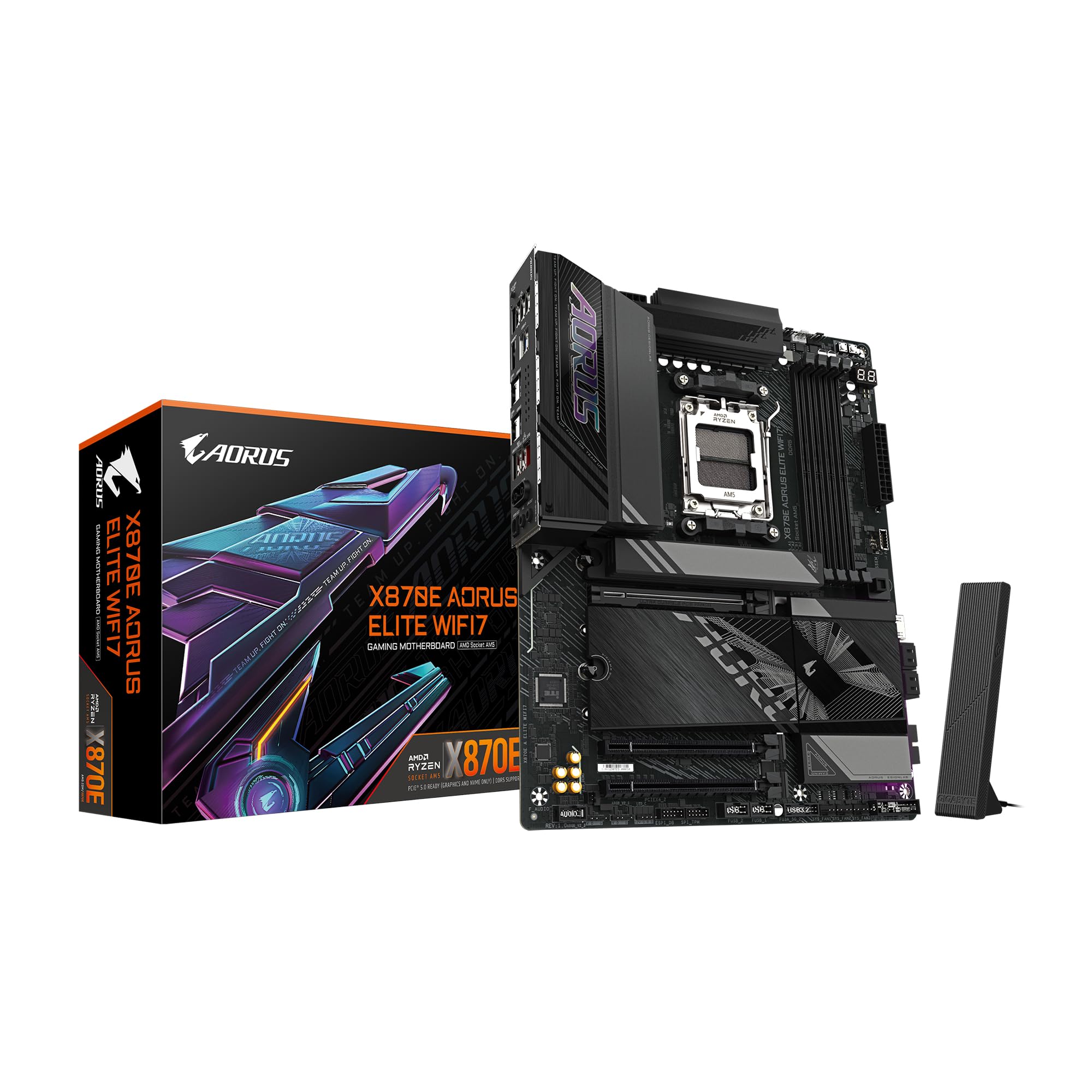 GIGABYTE X870E AORUS ELITE WIFI7 ATX Standard Gaming Motherboard MB6572 for AMD Ryzen -
GIGABYTE X870E AORUS ELITE WIFI7 ATX Standard Gaming Motherboard MB6572 for AMD Ryzen -
