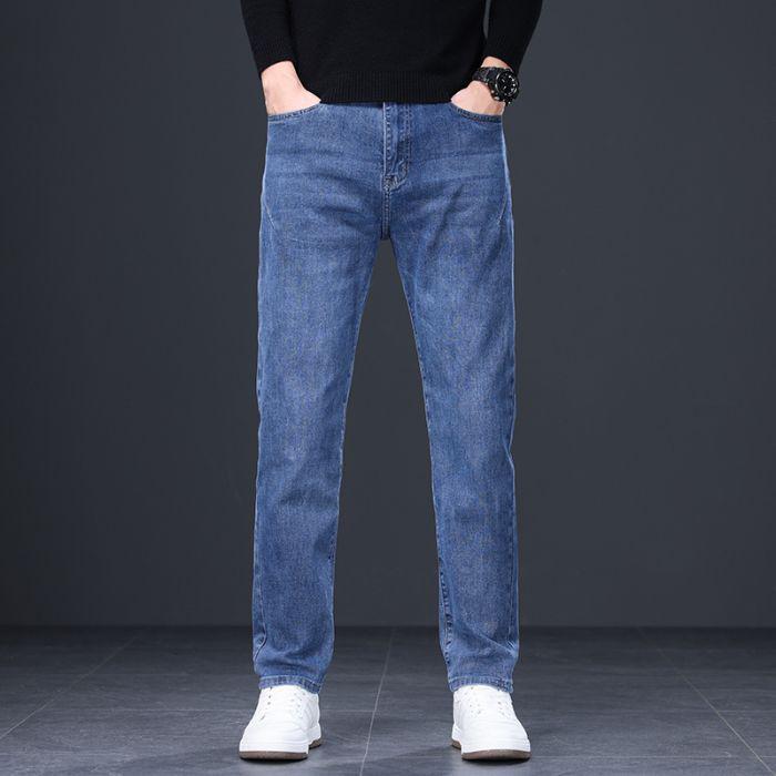 Trendy Blue-Gray Men s Plus Size Jeans - Straight, Loose Fit for Spring & Autumn 32
Trendy Blue-Gray Men s Plus Size Jeans - Straight, Loose Fit for Spring & Autumn 32