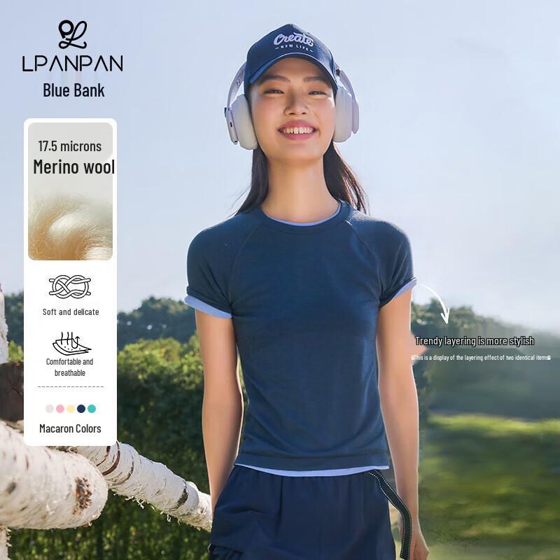 LPANPAN Women s Merino Wool Cloud Feel Short-Sleeve Athletic T-Shirt M
LPANPAN Women s Merino Wool Cloud Feel Short-Sleeve Athletic T-Shirt M