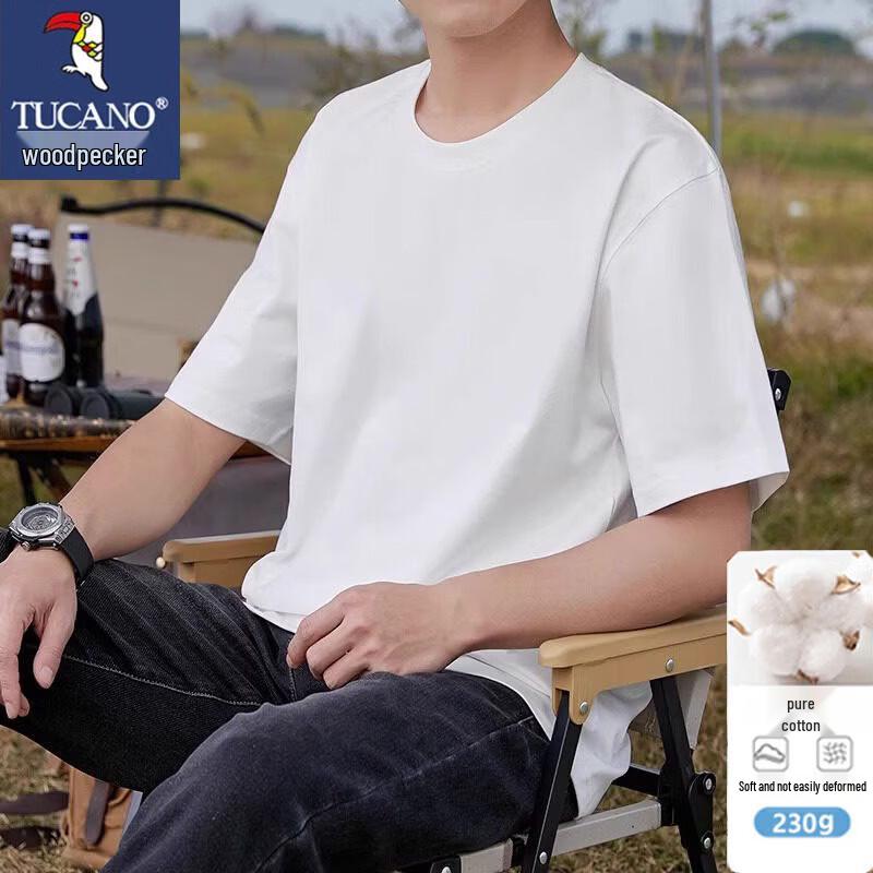 TUCANO Men s Pure Cotton Round Neck Short Sleeve T-Shirt L
TUCANO Men s Pure Cotton Round Neck Short Sleeve T-Shirt L