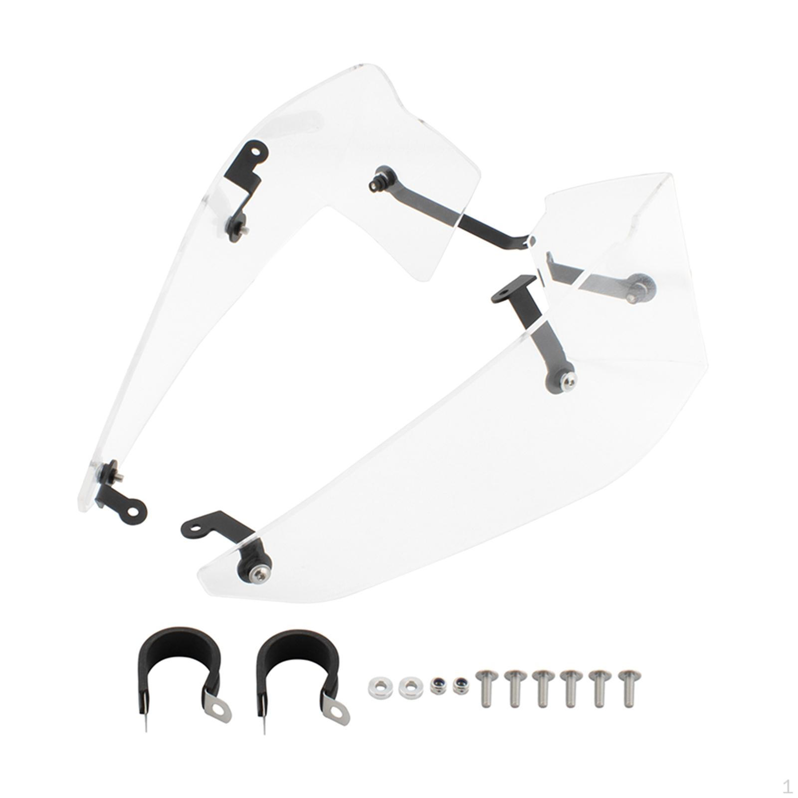 1 Pair Motorcycle Side Spoiler Deflector Wing Windshield Acrylic Construction Suitable for Adventure чистий
1 Pair Motorcycle Side Spoiler Deflector Wing Windshield Acrylic Construction Suitable for Adventure чистий