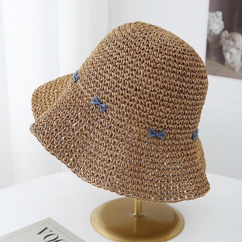Korean-style Summer Straw Hat For Women Bow Decorated Bucket Hat Sun Protection Breathable Beach Vacation Sun Hat Foldable New 56-58cm хакі
Korean-style Summer Straw Hat For Women Bow Decorated Bucket Hat Sun Protection Breathable Beach Vacation Sun Hat Foldable New 56-58cm хакі