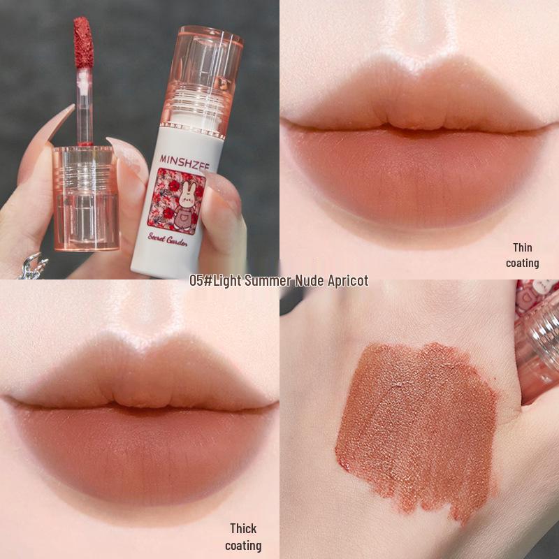 MINSHZEE Secret Garden Velvet Matte Lip Mud: Long-lasting, non-transfer, soft matte finish for a fairer look. Ideal for students.
MINSHZEE Secret Garden Velvet Matte Lip Mud: Long-lasting, non-transfer, soft matte finish for a fairer look. Ideal for students.