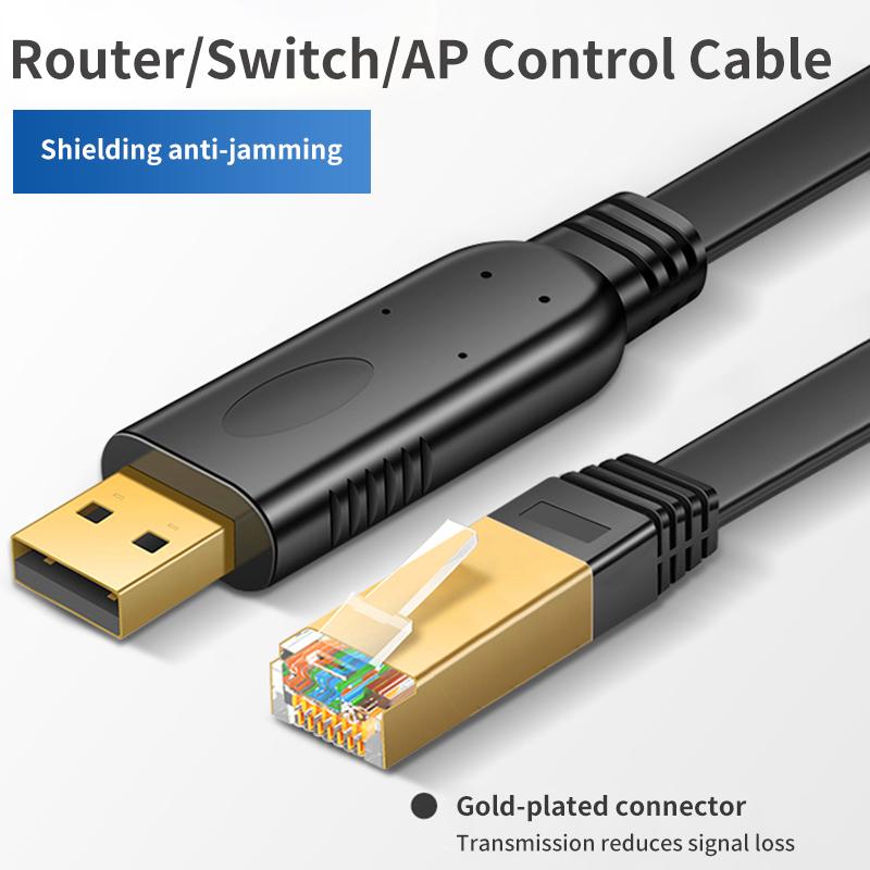 USB to RJ45 Console Cable RS232 Serial Adapter RJ 45 8P8C USB Console Cable for Computer Laptop Switch Router Server Converter 0.8m
USB to RJ45 Console Cable RS232 Serial Adapter RJ 45 8P8C USB Console Cable for Computer Laptop Switch Router Server Converter 0.8m