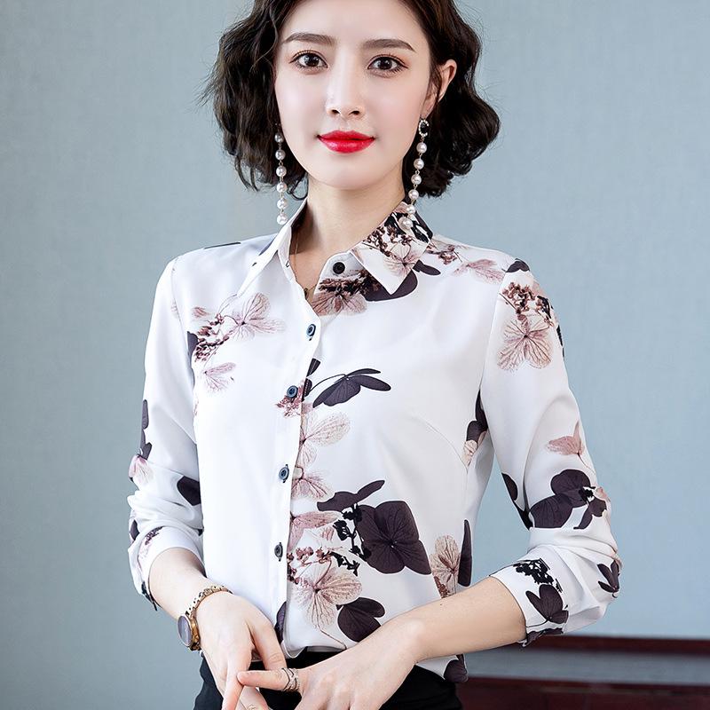 Женская осенняя шифоновая блузка с длинным рукавом и принтом - корейский стиль для среднего возраста Medium белый
Женская осенняя шифоновая блузка с длинным рукавом и принтом - корейский стиль для среднего возраста Medium белый