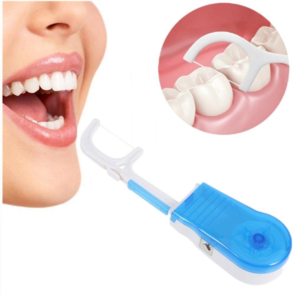 Spool Toothpicks Oral Cleaning Tool Tooth Floss Interdental Brush Teeth Flosser Dental Floss Holder
Spool Toothpicks Oral Cleaning Tool Tooth Floss Interdental Brush Teeth Flosser Dental Floss Holder