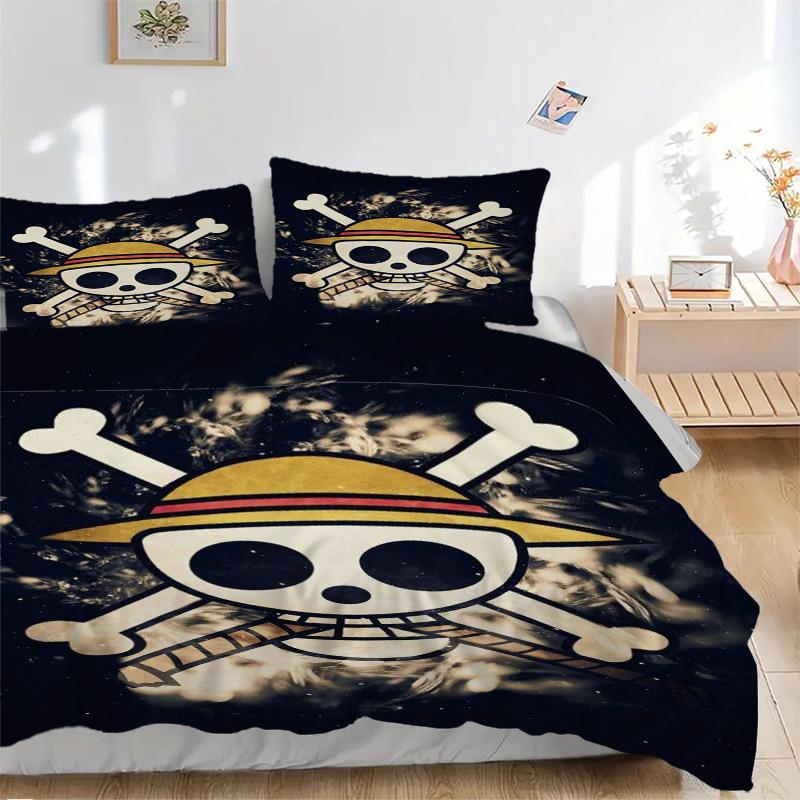 One Piece Skull Logo Bedding Set - 3 Piece Comforter Cover Gift for Bedroom,Includes No InsertB154 135x200cm
One Piece Skull Logo Bedding Set - 3 Piece Comforter Cover Gift for Bedroom,Includes No InsertB154 135x200cm