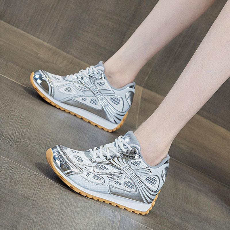 Fashion Sneakers Women Mesh Shoes TPR Brand Ladies Height Increasing 7cm Sneakers Breathable Comfortable Shoes 34 серебряный
Fashion Sneakers Women Mesh Shoes TPR Brand Ladies Height Increasing 7cm Sneakers Breathable Comfortable Shoes 34 серебряный