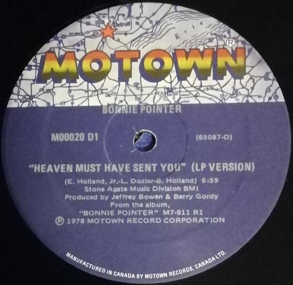 12inch Record BONNIE POINTER - Heaven Must Have Sent You M00020D1 Motown 1979 US Soul/Funk Used
12inch Record BONNIE POINTER - Heaven Must Have Sent You M00020D1 Motown 1979 US Soul/Funk Used