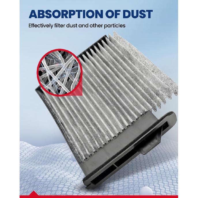 KAX Cabin Air Filter, CF10545 Replacement for Versa 2007 2008 2009 2010 2011 2012 2013, w/Activated Carbon Passenger Compartment Air Filter
KAX Cabin Air Filter, CF10545 Replacement for Versa 2007 2008 2009 2010 2011 2012 2013, w/Activated Carbon Passenger Compartment Air Filter