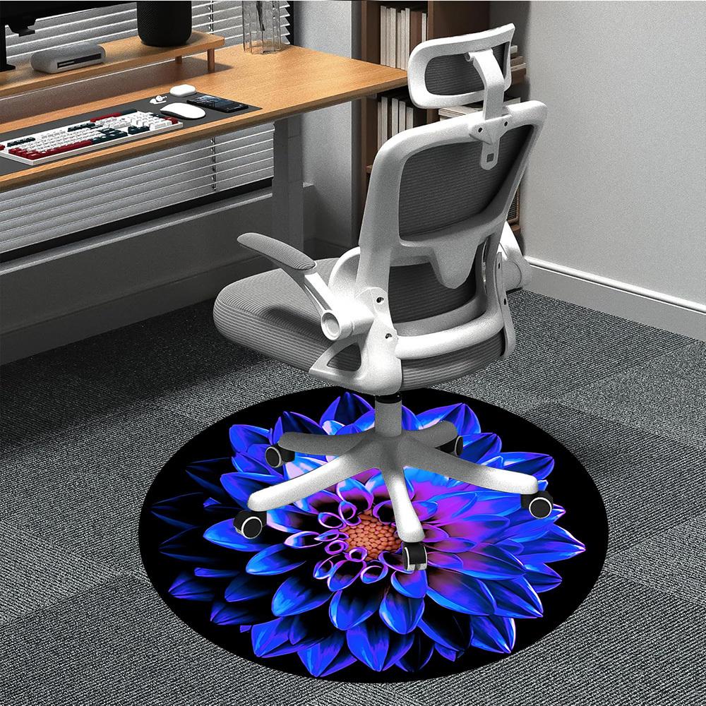 1pc Blue Lotus Flower Chair Carpet for Office, Round Non Slip Durable Large Size Office Carpet, Suitable for Office 80cm
1pc Blue Lotus Flower Chair Carpet for Office, Round Non Slip Durable Large Size Office Carpet, Suitable for Office 80cm