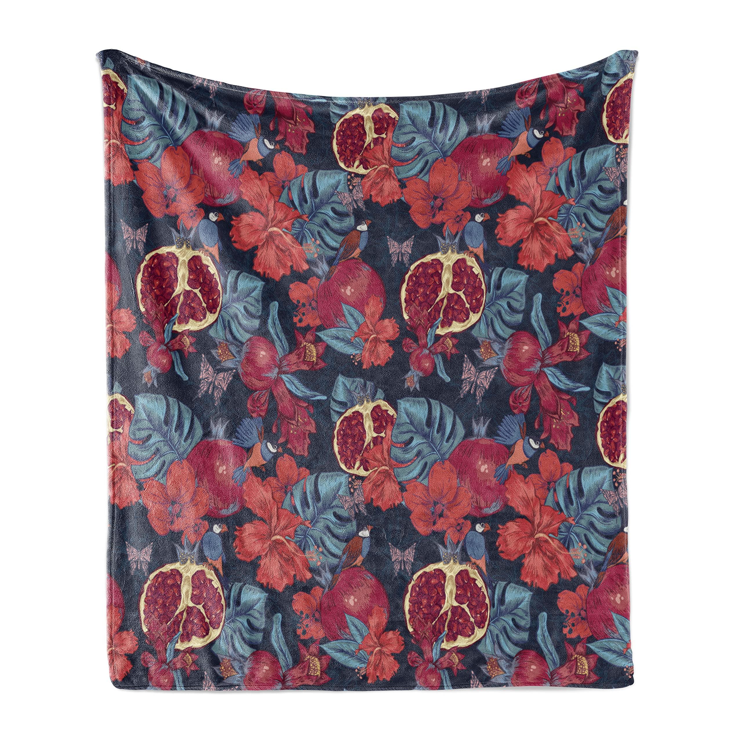 Pomegranate Print Flannel Fleece Throw Blanket Lightweight Soft Tropical Fruit Print Plush Blanket for Sofa Couch Bed Room Decor 75x90cm
Pomegranate Print Flannel Fleece Throw Blanket Lightweight Soft Tropical Fruit Print Plush Blanket for Sofa Couch Bed Room Decor 75x90cm