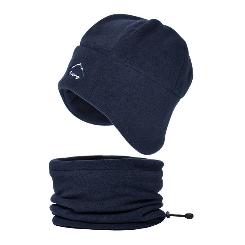 Winter Fleece Hat And Neck Gaiter Set With Breathability For Commuting And Casual Wear темно-синього кольору
Winter Fleece Hat And Neck Gaiter Set With Breathability For Commuting And Casual Wear темно-синього кольору
