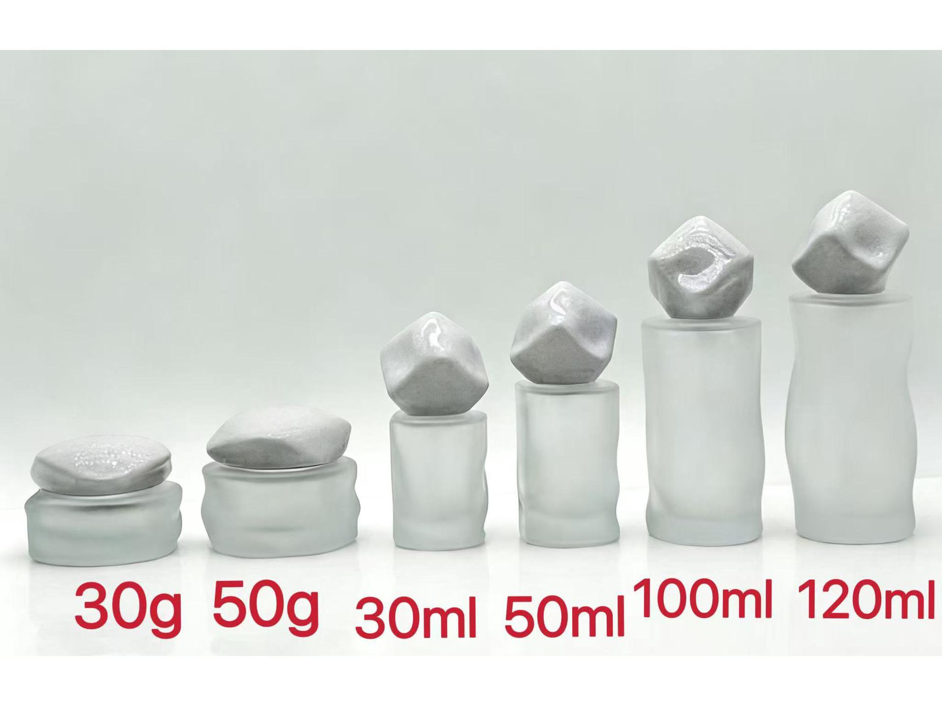 Irregular Shape Cosmetic Containers: 30g/50g Face Cream & 30-120ml Serum Refillable Double Layer Glass Bottles 30g with cap & pump, clear glass bottle
Irregular Shape Cosmetic Containers: 30g/50g Face Cream & 30-120ml Serum Refillable Double Layer Glass Bottles 30g with cap & pump, clear glass bottle