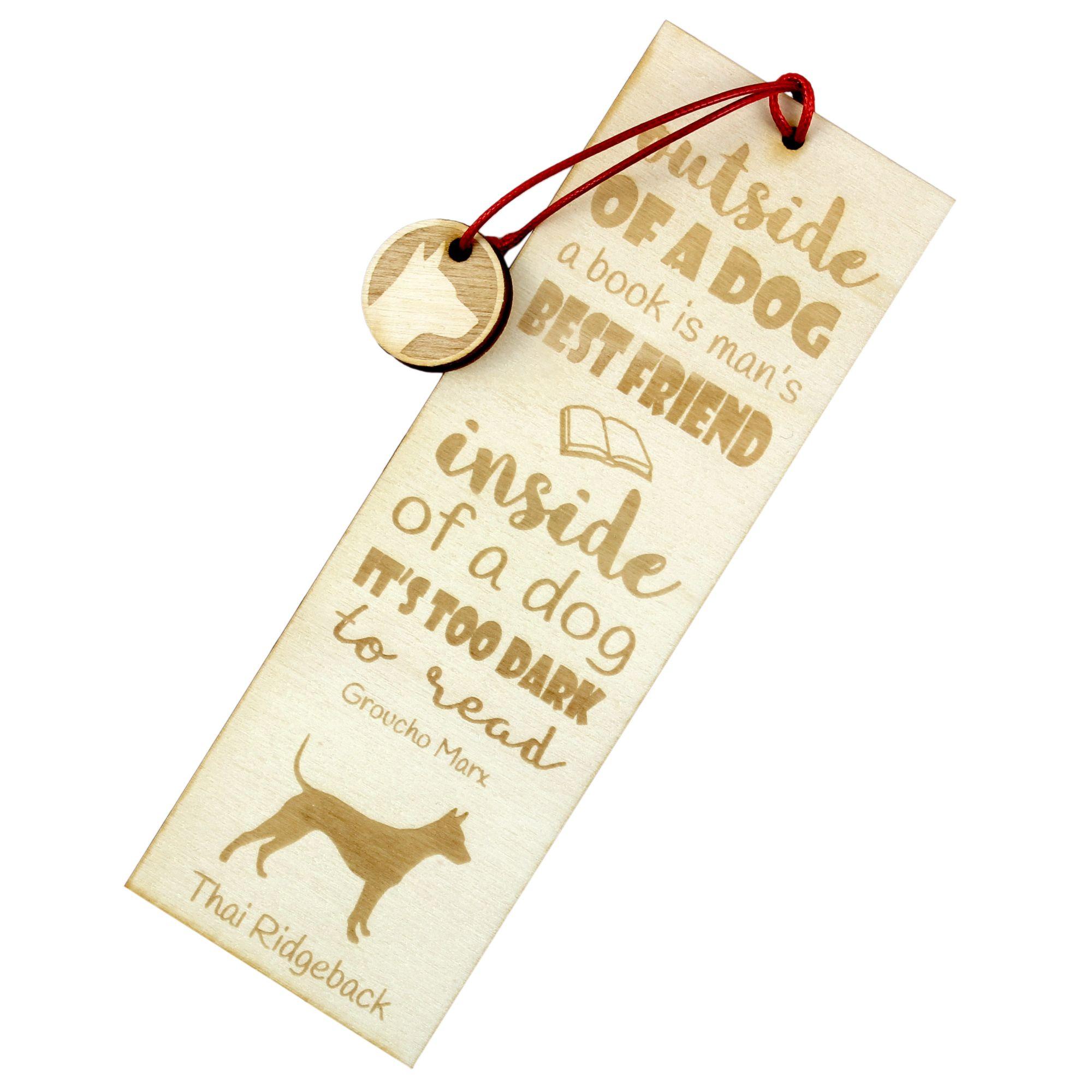 Thai Ridgeback - dog bookmark, personalized bookmark, gift for bookworm from Art-Dog brand
Thai Ridgeback - dog bookmark, personalized bookmark, gift for bookworm from Art-Dog brand