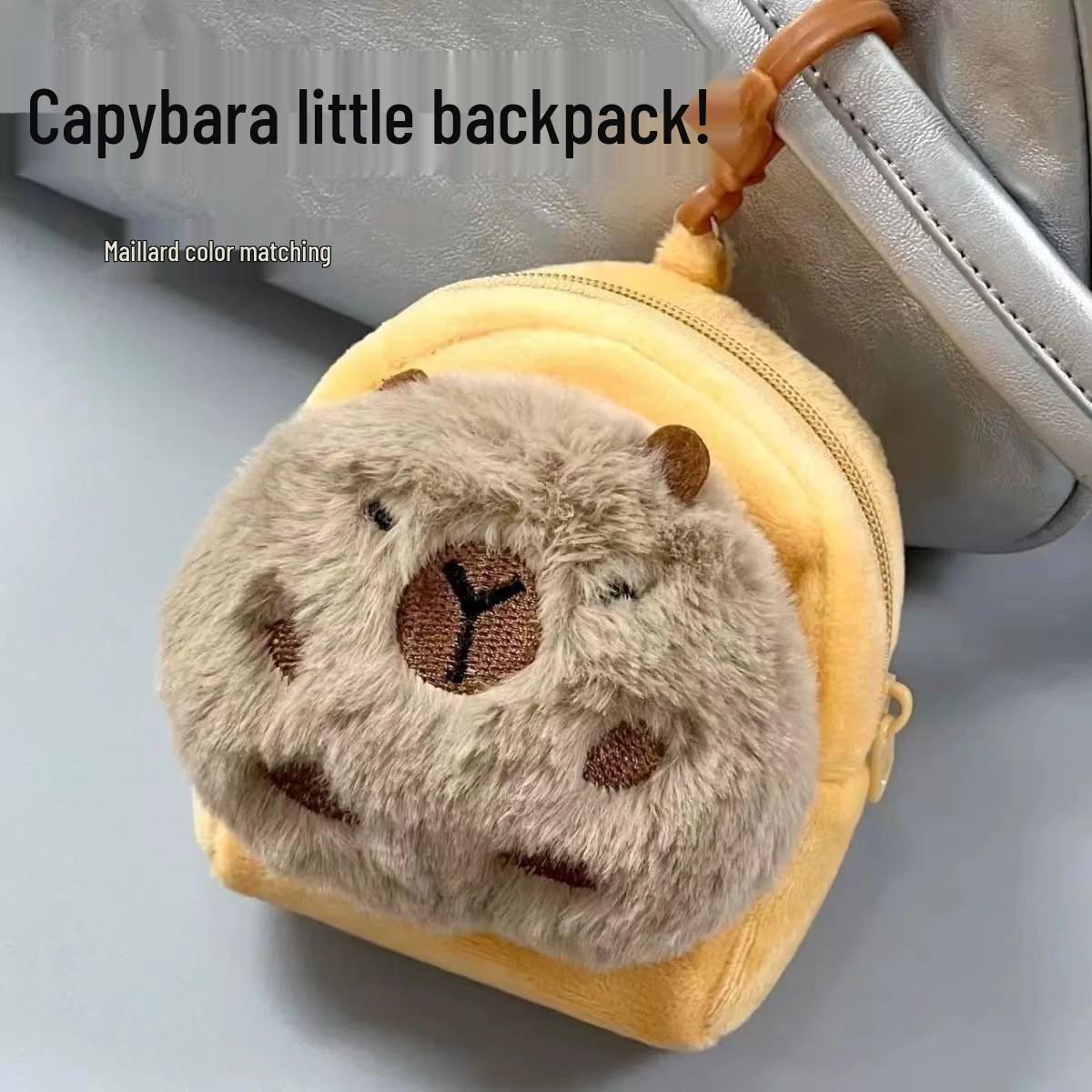Cartoon Capybara Plush Shoulder Bag - Cute and Portable Storage
Cartoon Capybara Plush Shoulder Bag - Cute and Portable Storage