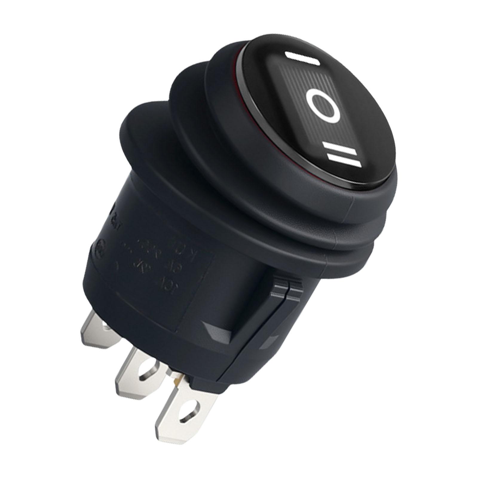 Масло- и водостойкий круглый клавишный переключатель с 3 контактами и 3 положениями, без подсветки, для легкой установки во влажных условиях чёрный
Масло- и водостойкий круглый клавишный переключатель с 3 контактами и 3 положениями, без подсветки, для легкой установки во влажных условиях чёрный