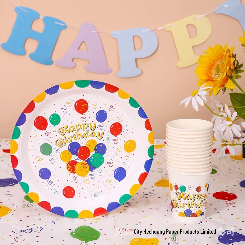 European & American Style Balloon Party Set: Disposable Cups, Plates & Cutlery for Birthdays, Graduation & Children s Day
European & American Style Balloon Party Set: Disposable Cups, Plates & Cutlery for Birthdays, Graduation & Children s Day