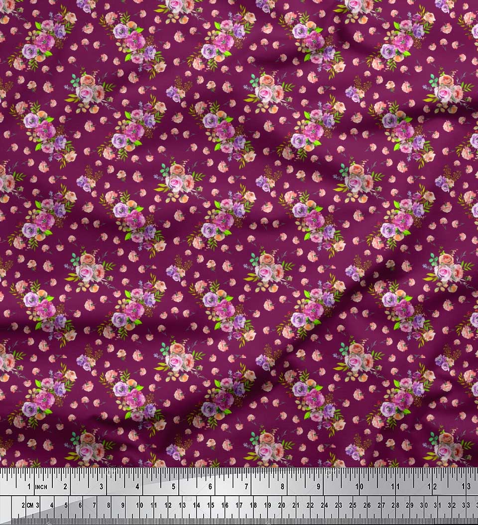 Soimoi Black Poly Crepe Fabric Rose & Floral Print Fabric By the Yard 42 Inch 42 Inch Wide - Poly Crepe рожевий
Soimoi Black Poly Crepe Fabric Rose & Floral Print Fabric By the Yard 42 Inch 42 Inch Wide - Poly Crepe рожевий