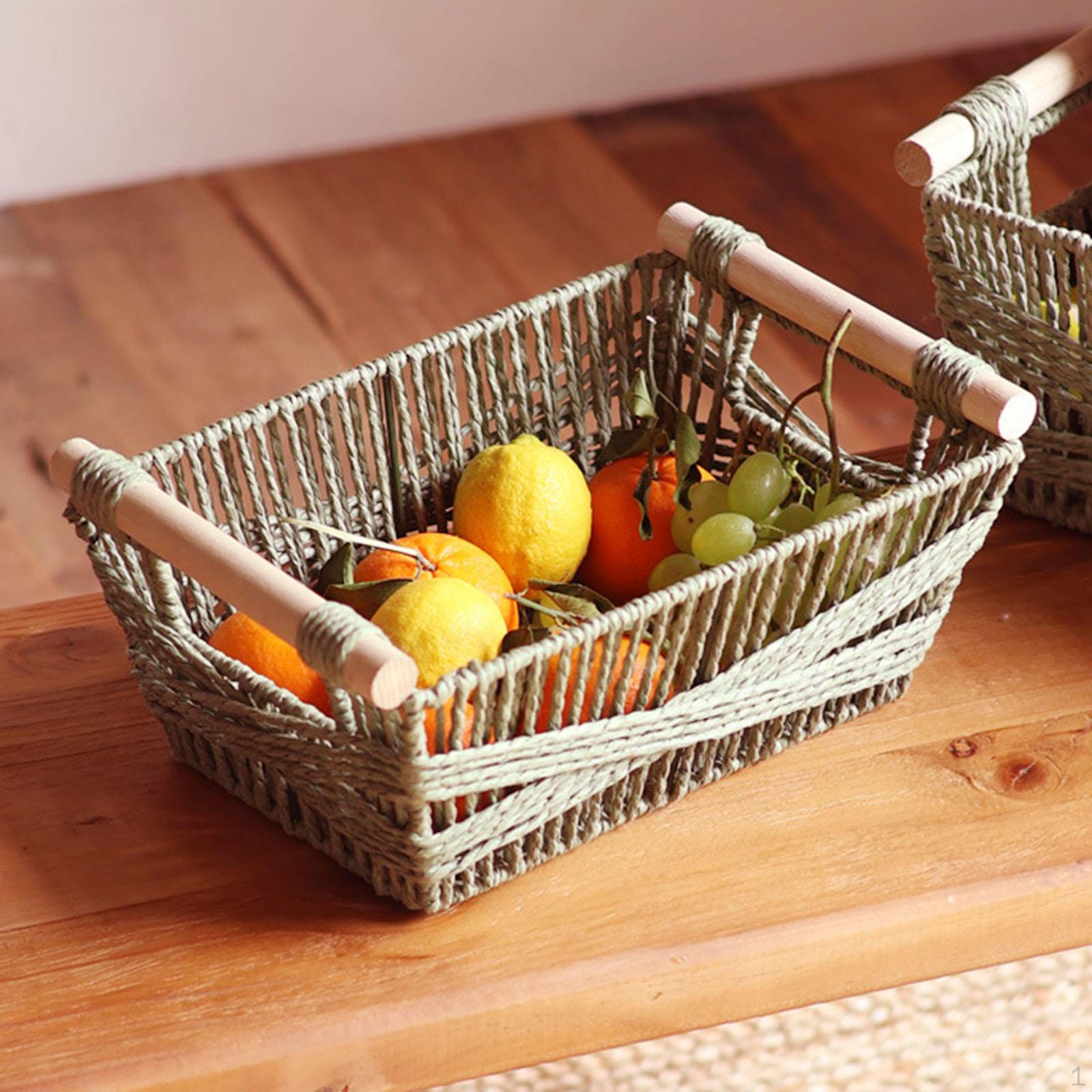 Корзина Фрукты Закуски Органайзер для ключей Экономия места Деревянная ручка Декоративная полка для завтрака S
Корзина Фрукты Закуски Органайзер для ключей Экономия места Деревянная ручка Декоративная полка для завтрака S