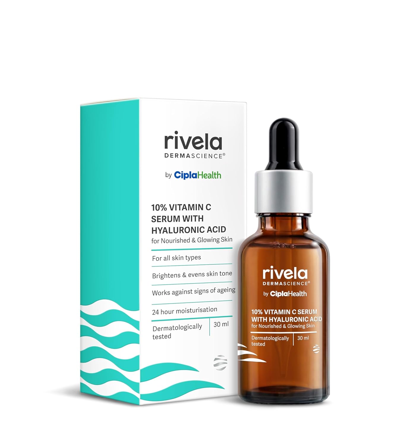 Rivela Dermascience By Cipla 10% Vitamin C Face Serum 30ml Brightening Anti-Ageing Hydration
Rivela Dermascience By Cipla 10% Vitamin C Face Serum 30ml Brightening Anti-Ageing Hydration