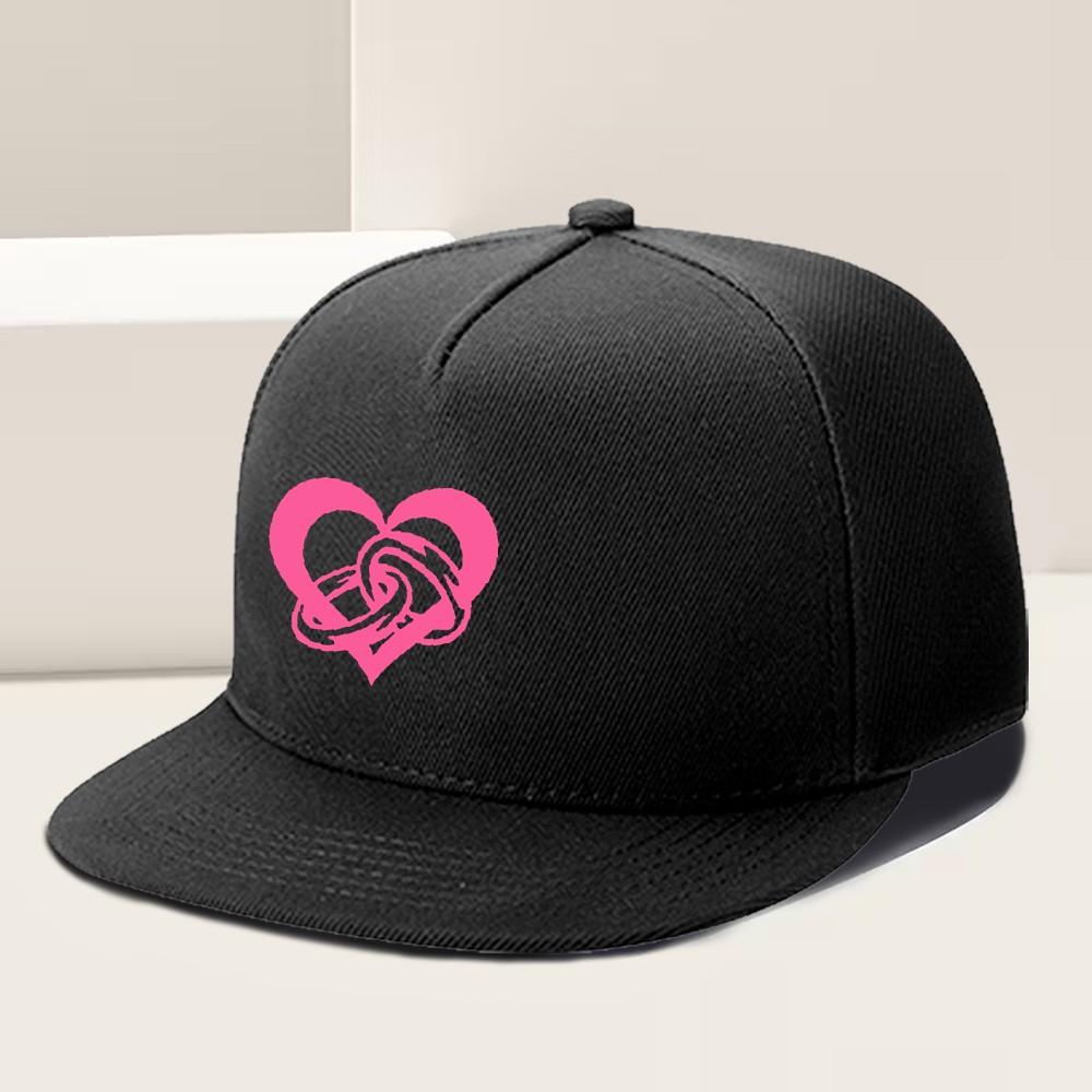 Pink Intertwined Heart Snapback Cap Polyester Adjustable Unisex Streetwear Flat Brim Hat One Size
Pink Intertwined Heart Snapback Cap Polyester Adjustable Unisex Streetwear Flat Brim Hat One Size