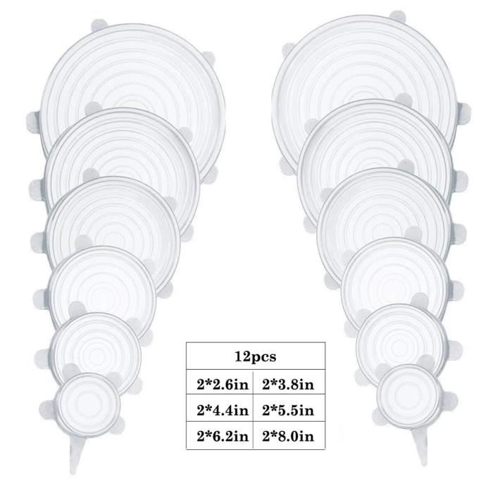 Couvercles réutilisable en Silicone pour aliments, 12 pièces, extensibles, élastiques, réglables, pour bol, microonde,*FL11840
Couvercles réutilisable en Silicone pour aliments, 12 pièces, extensibles, élastiques, réglables, pour bol, microonde,*FL11840