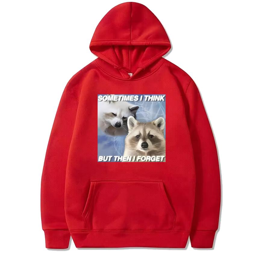 2025 Harajuku New Sometimes I Think But Then I Forget Hoodie Men women Funny Raccoon Graphics Sweatshirt Unisex Fleece pullovers S
2025 Harajuku New Sometimes I Think But Then I Forget Hoodie Men women Funny Raccoon Graphics Sweatshirt Unisex Fleece pullovers S