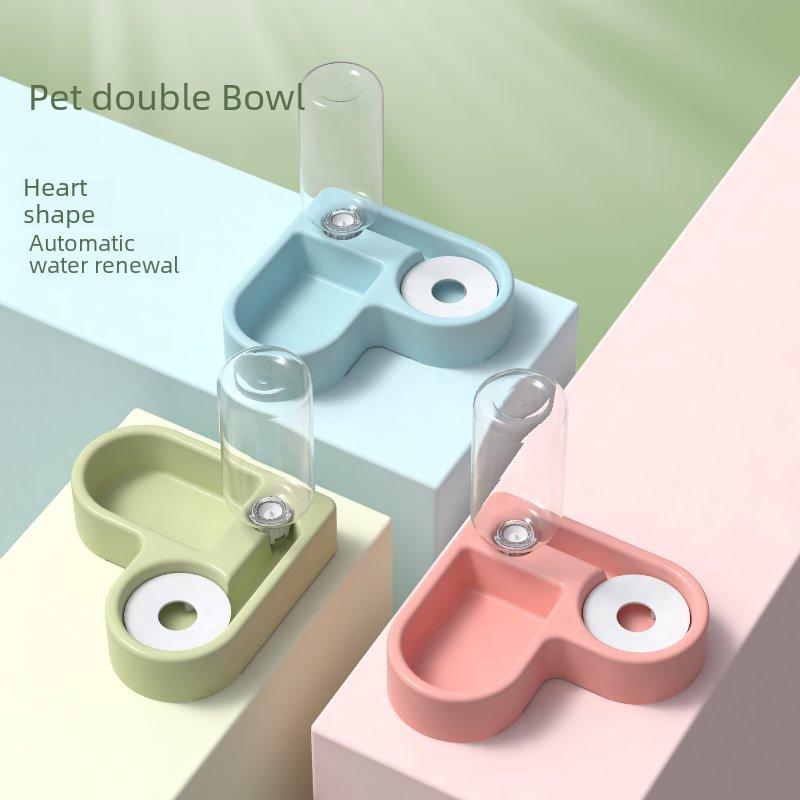 Double Pet Bowl: Anti-Knockover Cat & Dog Bowl, Protects Cervical Vertebrae, with Automatic Drinking Feature, Ideal for Cats, Dogs & Rabbits.
Double Pet Bowl: Anti-Knockover Cat & Dog Bowl, Protects Cervical Vertebrae, with Automatic Drinking Feature, Ideal for Cats, Dogs & Rabbits.