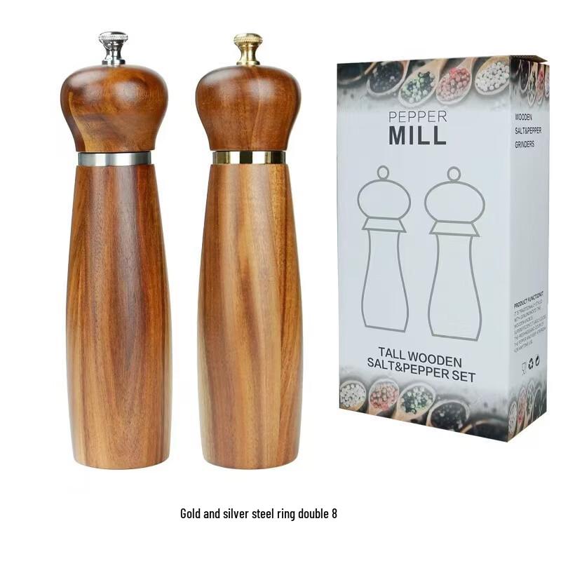 Acacia Wood Manual Salt & Pepper Grinder
Acacia Wood Manual Salt & Pepper Grinder