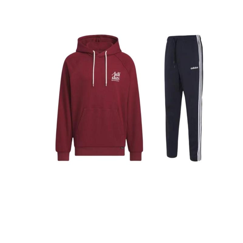 Adidas Толстовка с капюшоном и вафельным принтом с маленьким логотипом, вышитый пуловер, удобные длинные брюки в полоску, повседневный спортивный костюм для мужчин, толстовка с капюшоном, брюки DU0457+-JE6100
Adidas Толстовка с капюшоном и вафельным принтом с маленьким логотипом, вышитый пуловер, удобные длинные брюки в полоску, повседневный спортивный костюм для мужчин, толстовка с капюшоном, брюки DU0457+-JE6100
