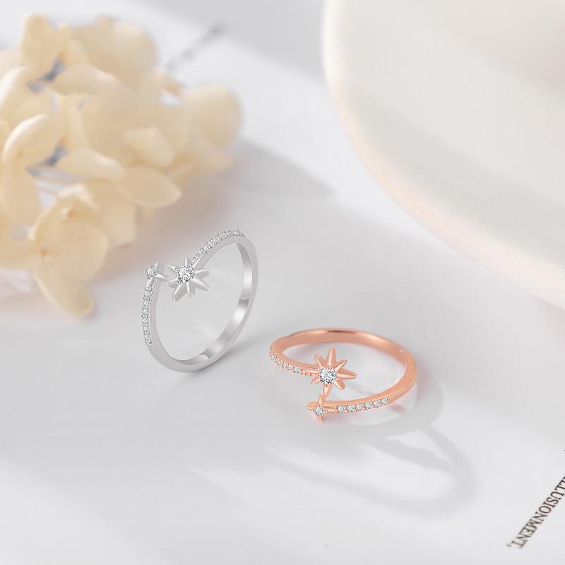 Серебро 925 пробы Маленькое шестиконечное звездное кольцо Tide Мода Личность Простое кольцо
Серебро 925 пробы Маленькое шестиконечное звездное кольцо Tide Мода Личность Простое кольцо