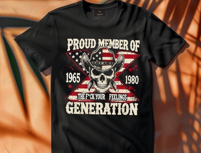 Proud Member Of The Fcck Your Feelings Gen X Horror Skull T-Shirt Unisex T-Shirt S
Proud Member Of The Fcck Your Feelings Gen X Horror Skull T-Shirt Unisex T-Shirt S