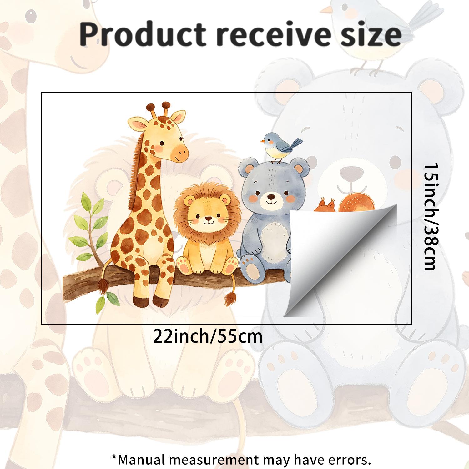 Watercolor Forest Animals Static Cling Window Glass Sticker for Kitchen Living Room Balcony Home Decor 38x55cm різнокольоровий
Watercolor Forest Animals Static Cling Window Glass Sticker for Kitchen Living Room Balcony Home Decor 38x55cm різнокольоровий