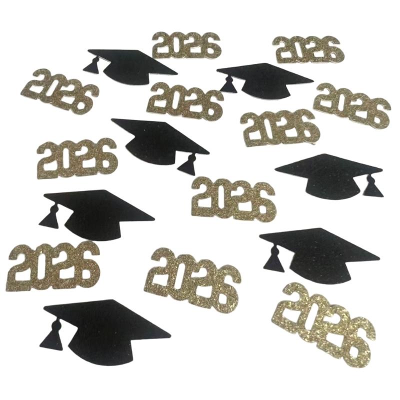 100/200Pcs Graduation Themed Confetti with 2026 Year Cap Star and Diploma Shapes for Celebration Event
100/200Pcs Graduation Themed Confetti with 2026 Year Cap Star and Diploma Shapes for Celebration Event