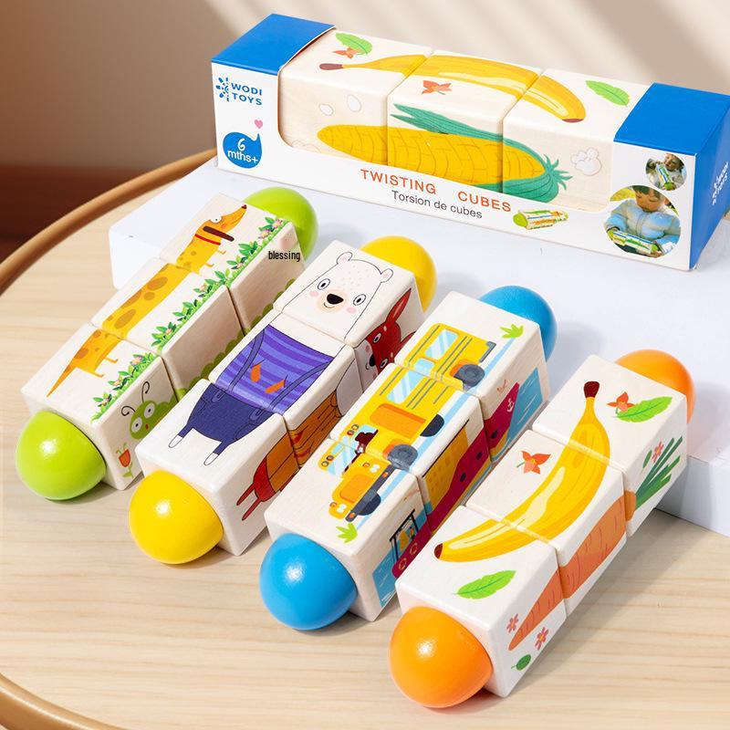 3D Cartoon Animal & Transport Puzzle: Early Childhood Grasping Blocks and Rotating Wooden Toy.
3D Cartoon Animal & Transport Puzzle: Early Childhood Grasping Blocks and Rotating Wooden Toy.