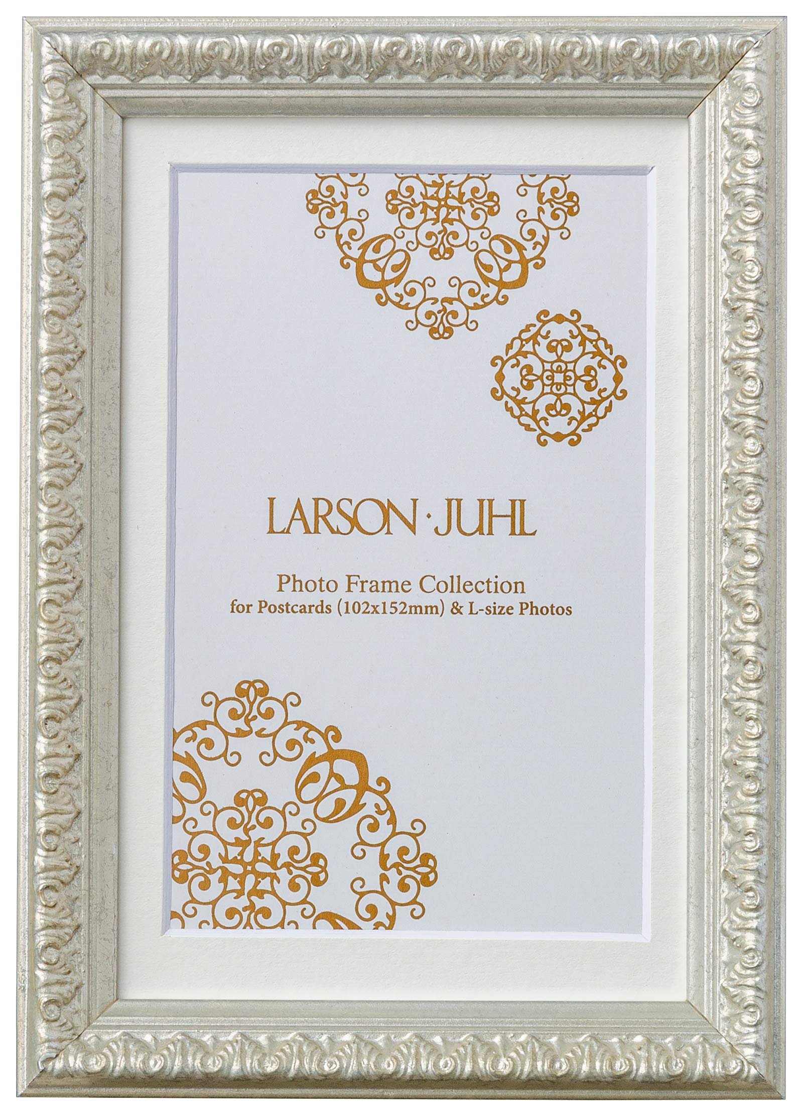 Charme Photo Cabinet Size inches 127x178mm inside with postcard cutout mat dimensions Silver Larson-Juhl Frame, (5x7 = dimensions) (window 94x142mm)
Charme Photo Cabinet Size inches 127x178mm inside with postcard cutout mat dimensions Silver Larson-Juhl Frame, (5x7 = dimensions) (window 94x142mm)
