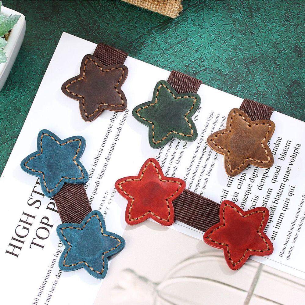 Pen Clip Magnetic Star Bookmark Leather Staionery Supplies Retro Page Divider Students темно-зелений колір
Pen Clip Magnetic Star Bookmark Leather Staionery Supplies Retro Page Divider Students темно-зелений колір