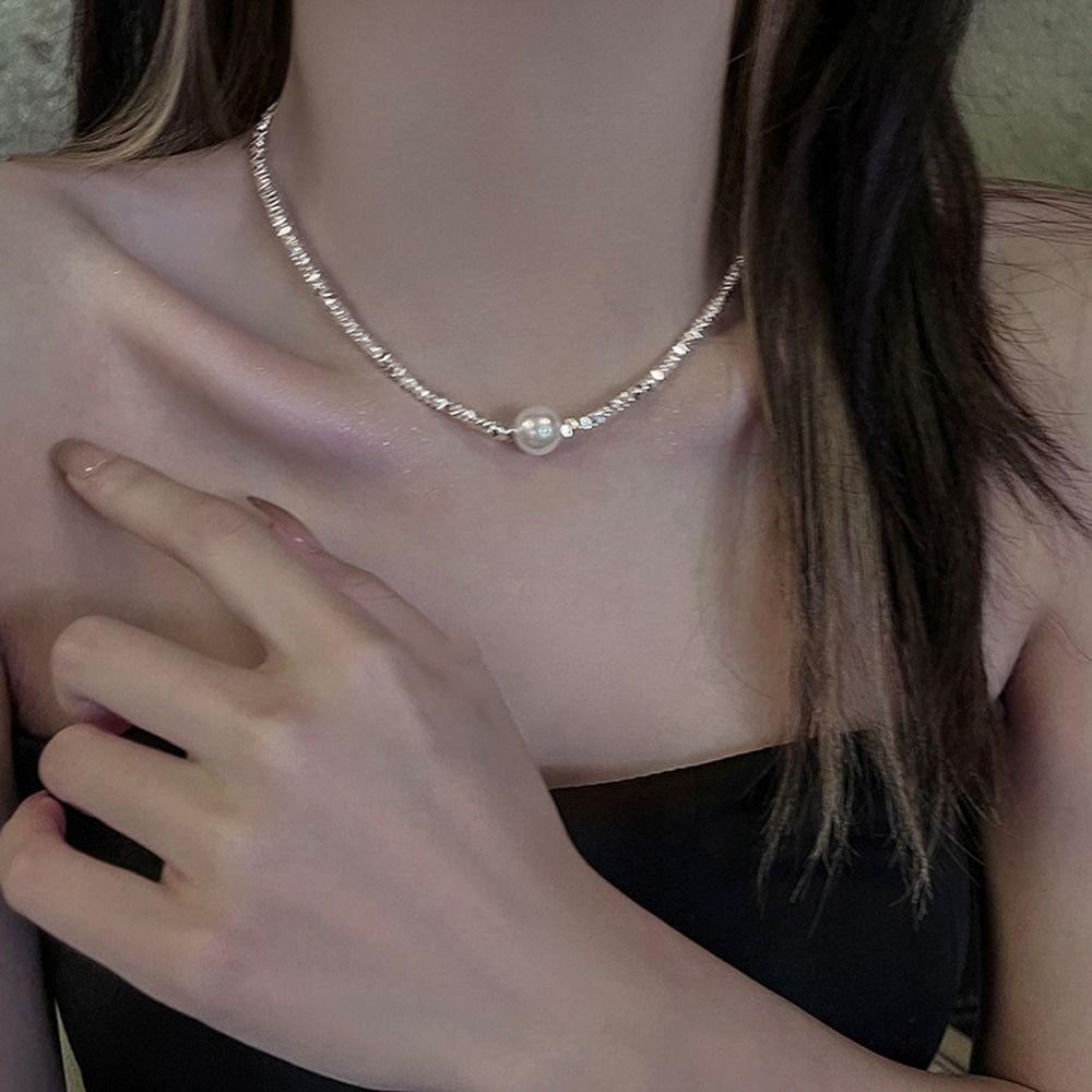 Chain Niche Design Girl Gift Women Beads Necklace Fashion Jewelry Korean Style Necklace Girl Choker
Chain Niche Design Girl Gift Women Beads Necklace Fashion Jewelry Korean Style Necklace Girl Choker