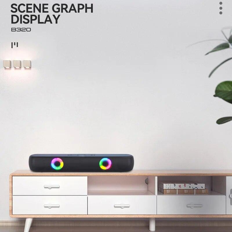 Bt320 Длинный беспроводной с подсветкой Bluetooth Speake Bar Звук высокой громкости Компьютерная мультимедийная телефонная карта Сабвуфер Typec Динамик
Bt320 Длинный беспроводной с подсветкой Bluetooth Speake Bar Звук высокой громкости Компьютерная мультимедийная телефонная карта Сабвуфер Typec Динамик
