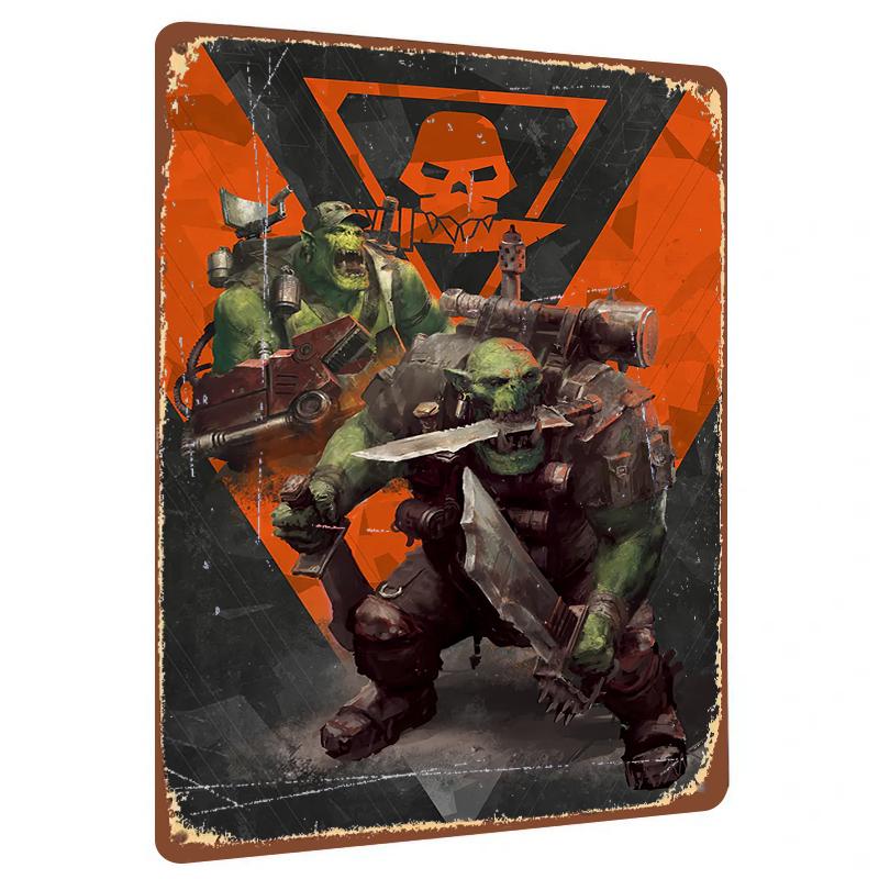 Ork Warboss Metal Wall Art Custom Military Decor for Gamers and Sci Fi Collectors Heavy Duty Iron Painting 20x30cm(7.8x11.8inch)
Ork Warboss Metal Wall Art Custom Military Decor for Gamers and Sci Fi Collectors Heavy Duty Iron Painting 20x30cm(7.8x11.8inch)