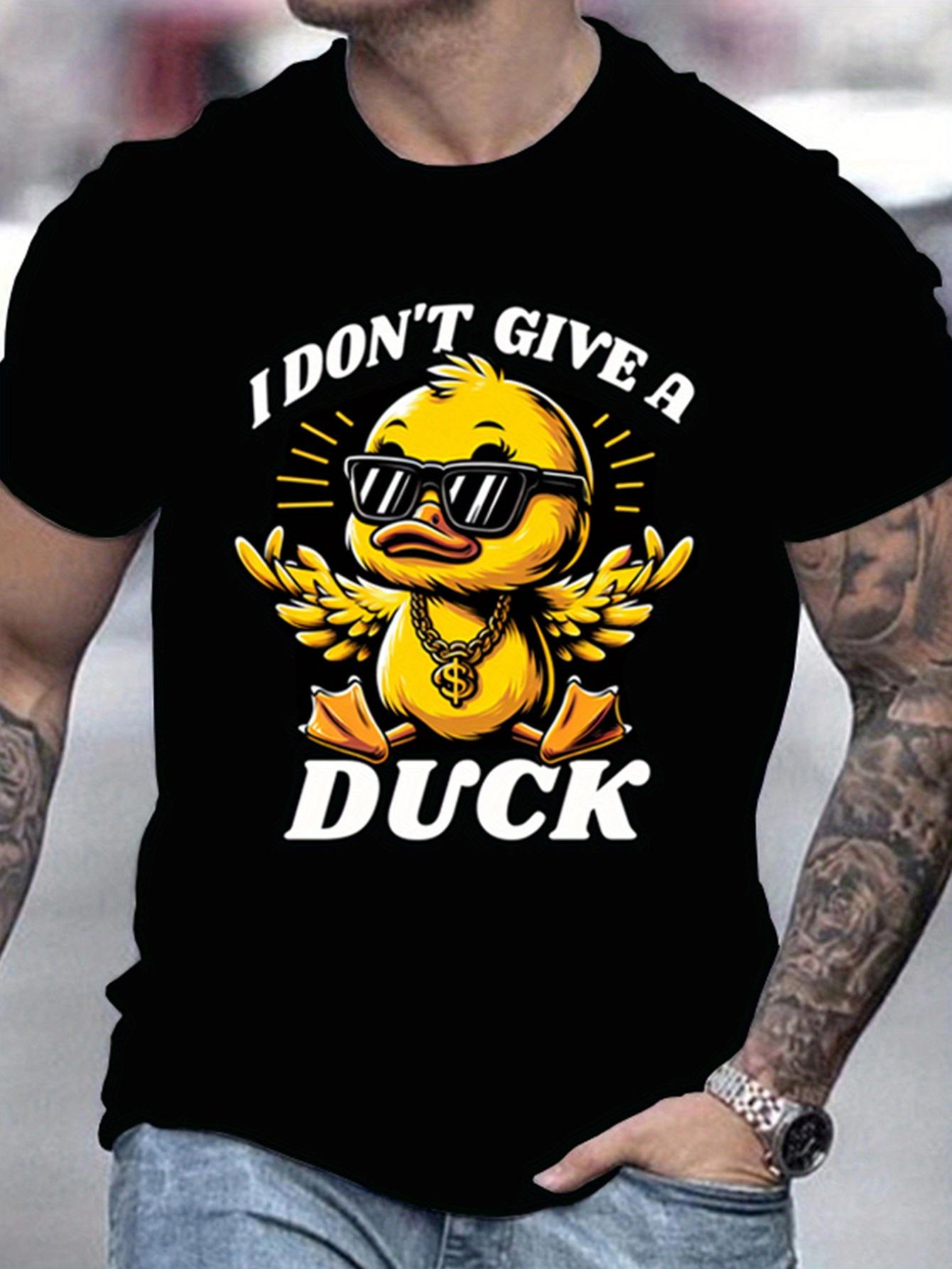 Cartoon style cool duck pattern and I dont care about duck letter print crew neck Tshirt summer mens street casual wear 4XL
Cartoon style cool duck pattern and I dont care about duck letter print crew neck Tshirt summer mens street casual wear 4XL