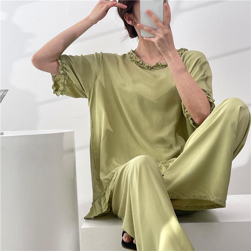 Women s Premium Cotton Silk Short Sleeve Pajamas - Chinese Style, Spring/Summer 2026, Versatile Home & Outdoor Wear, Plus Size Available One Size
Women s Premium Cotton Silk Short Sleeve Pajamas - Chinese Style, Spring/Summer 2026, Versatile Home & Outdoor Wear, Plus Size Available One Size