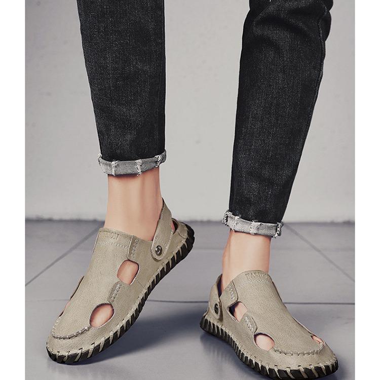 Summer hot-selling new Korean version of casual large-size sandals, hand-sewn soles, lazy feet, beach men s shoes 48 чорний
Summer hot-selling new Korean version of casual large-size sandals, hand-sewn soles, lazy feet, beach men s shoes 48 чорний