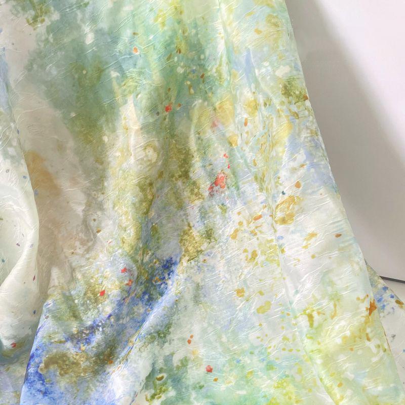 Watercolor Tulip Jacquard Chiffon Printed Fabric French Style Retro Flower Pattern Fabric For Diy Sewing Dress Bag Costume 1M
Watercolor Tulip Jacquard Chiffon Printed Fabric French Style Retro Flower Pattern Fabric For Diy Sewing Dress Bag Costume 1M