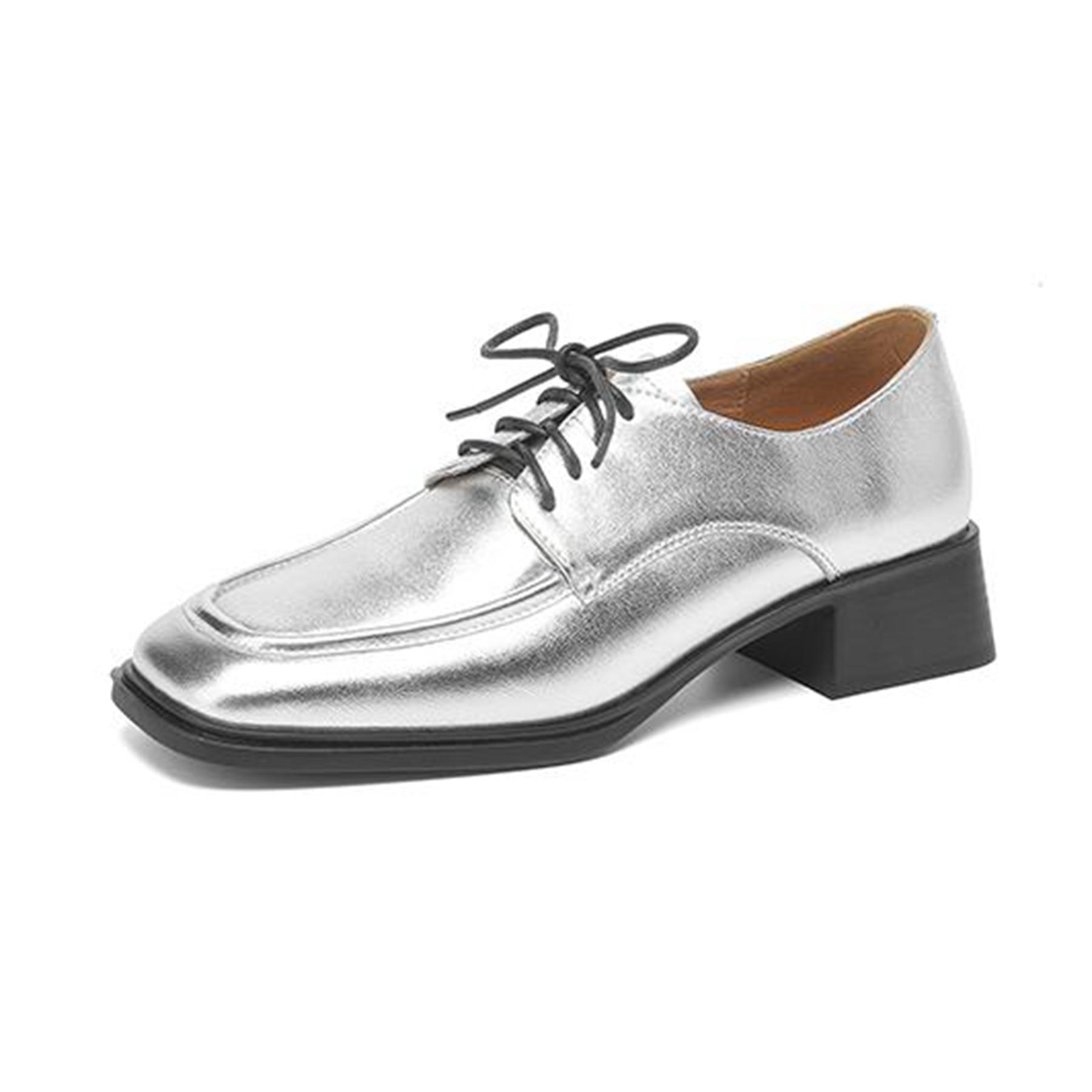 Krazing Pot из коровьей кожи с квадратным носком на среднем каблуке, весенние туфли, лоферы, женские туфли-лодочки для отдыха на шнуровке 
Krazing Pot из коровьей кожи с квадратным носком на среднем каблуке, весенние туфли, лоферы, женские туфли-лодочки для отдыха на шнуровке