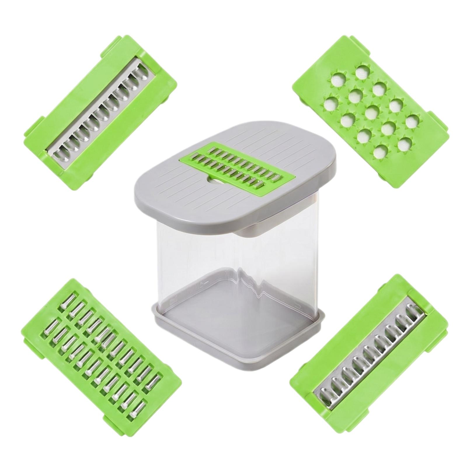 4 in 1 Vegetable Cutter Grater Set with Removable Blades for Slicing Dicing Shredding and Julienne Cutting Kitchen Tool One Size
4 in 1 Vegetable Cutter Grater Set with Removable Blades for Slicing Dicing Shredding and Julienne Cutting Kitchen Tool One Size
