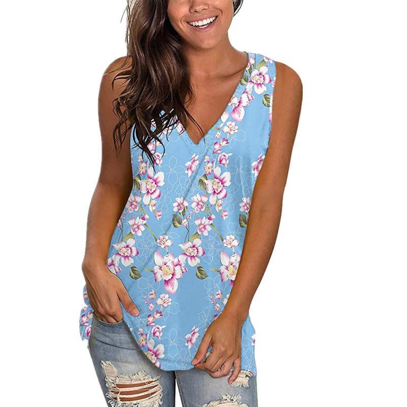 Женские летние облегающие жилеты без рукавов с V-образным вырезом и винтажным принтом XL светло-синий
Женские летние облегающие жилеты без рукавов с V-образным вырезом и винтажным принтом XL светло-синий